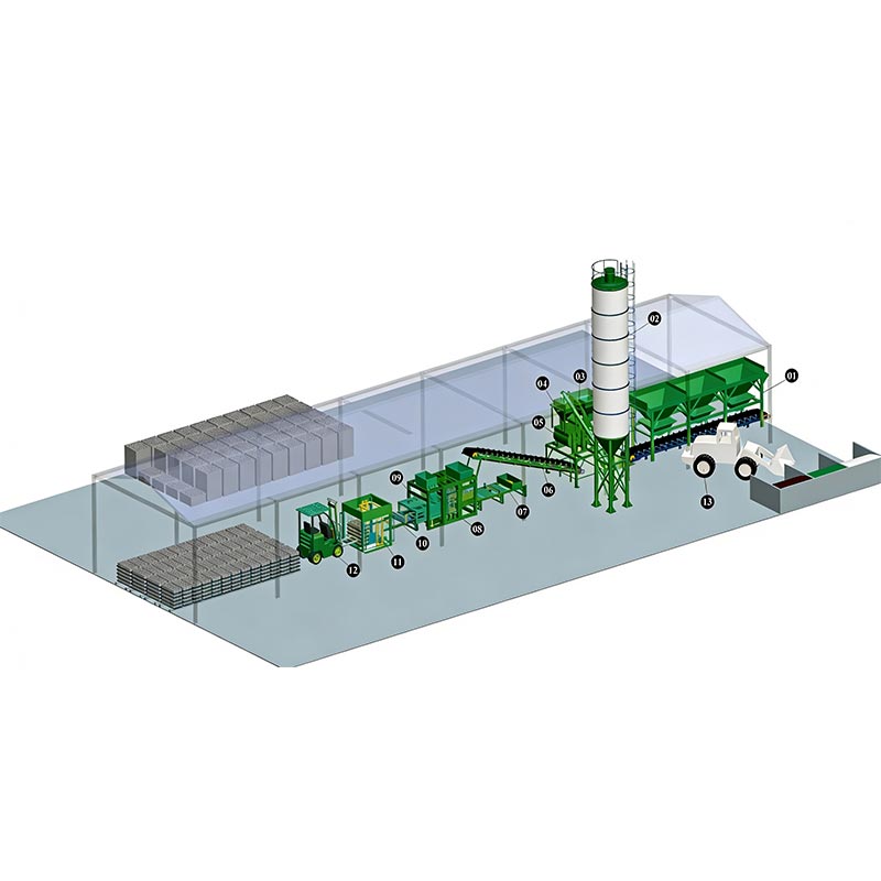 İçi boş bloklu kərpic hazırlayan maşın
