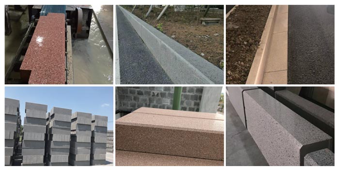 Concrete Curbstone Chamfering Surface Treatment Machine